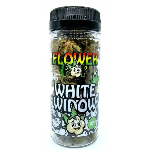 Rebellion CBD Pots Flower Pop White Whidow