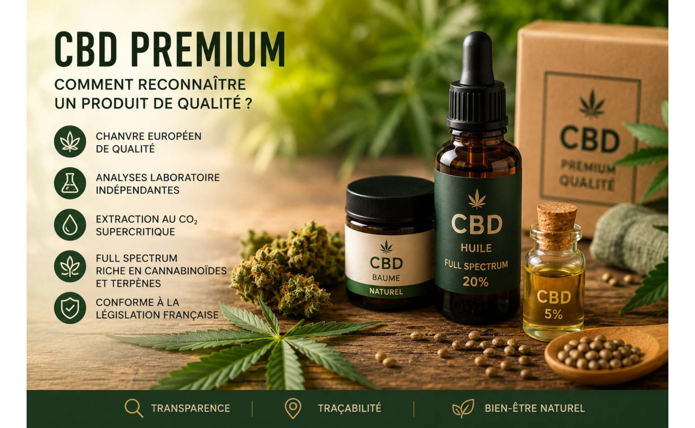 CBD premium : comment reconnaître un produit de qualité ?